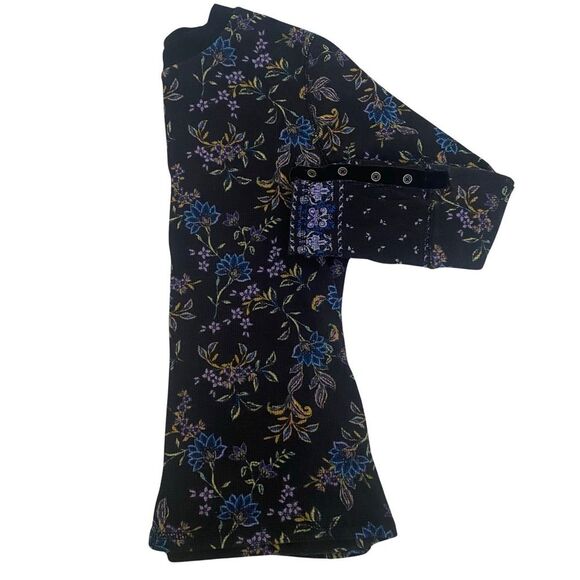 Sundance Homestead Bloom Print Thermal Long Sleeve Top Size Petite Medium - Picture 3 of 6